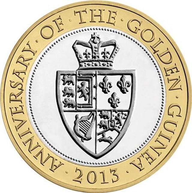 UK 2013 Guinea Anniversary £2 Coin Pack (1)