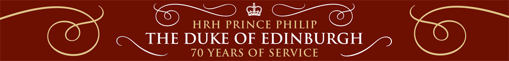 Prince Philip 70 Years of Service Banner