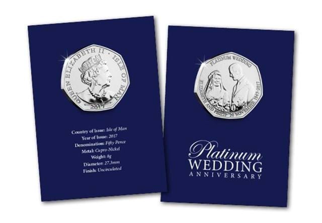 Platinum Wedding 50p Pack Both Sides