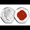The RBL Centenary BU Colour 50p Pair 1921 Obverse and Reverse
