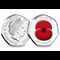 The RBL Centenary BU Colour 50p Pair 2021 Obverse and Reverse