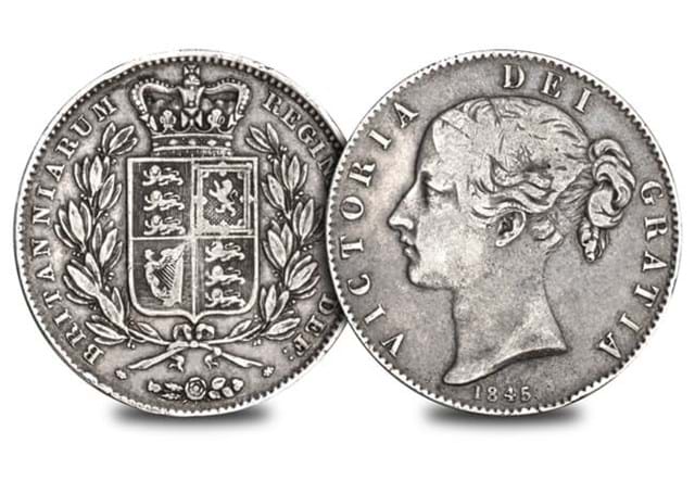 Queen Victoria Silver Crown Collection The Young Head Obverse Reverse