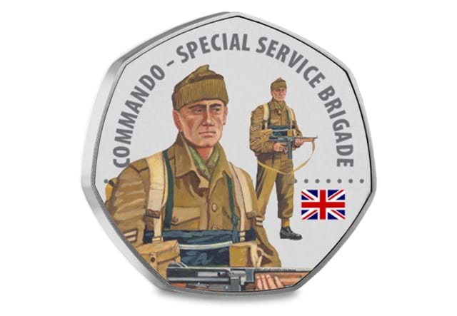 D Day Forces Heptagonal Medal Commando Rev