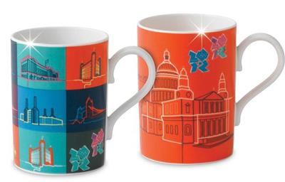 Olympic Wedding Cards on 2012 Olympic London Line Art Mugs  Set Of 2