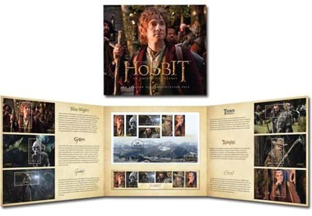 Featuring ALL the Official stamps from Middle-earth, including 6 stunning miniature sheets, a 6v strip and First Day Cover that has been handstamped on the day of the UK Premiere of the film 12/12/12.