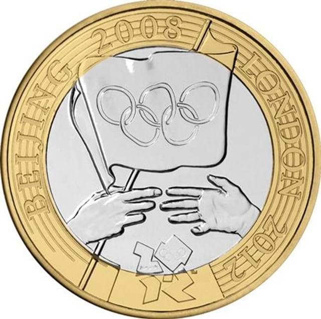 UK 2008 Olympic Handover £2 Coin