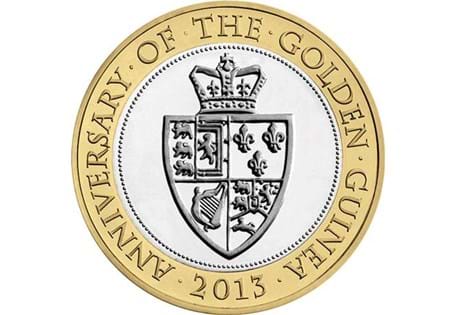 This £2 was issued to commemorate the 200th anniversary of the final Guinea coin in 1813. Reverse features the original design of that year. Available now with FREE P&P