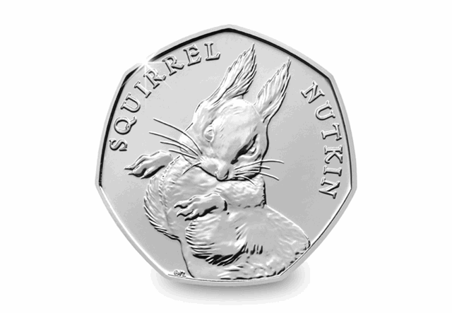 Squirrel Nutkin BU 50p Reverse