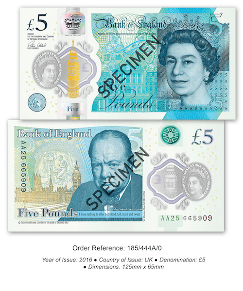 Polymer UK Five Pound Note – Stock Editorial Photo © urbanbuzz