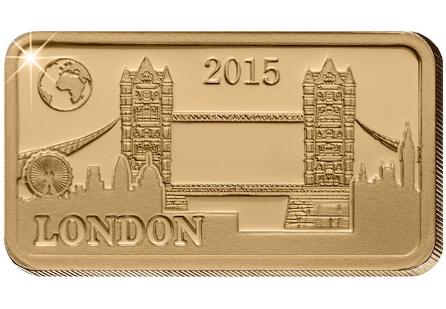 London and Tower Bridge Gold Coin-Bar