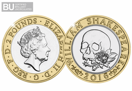 This Brilliant Uncirculated 50p was released as part of a set paying tribute to the work of William Shakespeare