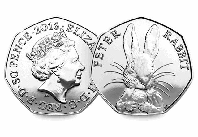 2016 UK Peter Rabbit Certified BU 50p (No Logo)