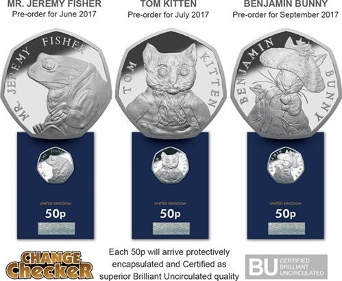 beatrix potter 50p coin collection