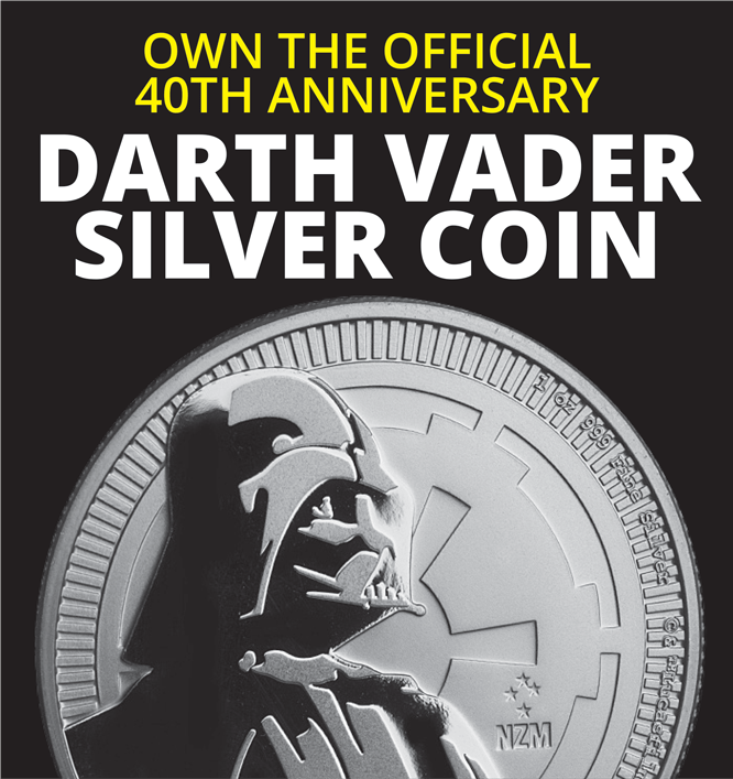 Darth Vader Star Wars Silver Bullion Banner Mobile