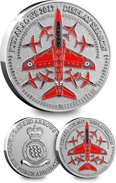 Red Arrows 2017 Display Season Medal