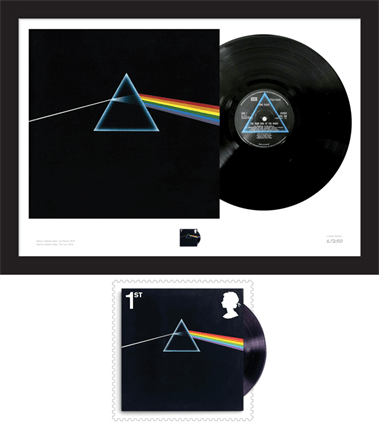 Dark Side of the Moon Stamp and Vinyl Frame Landing Page Image