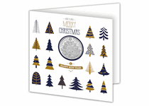 The Christmas Tree 2017 £5 Coin features an engraving of a traditional Christmas tree and is presented in a beautiful Change Checker Christmas Card with envelope.  