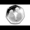 Platinum Wedding Anniversary Silver Fifty Pence Coin Reverse