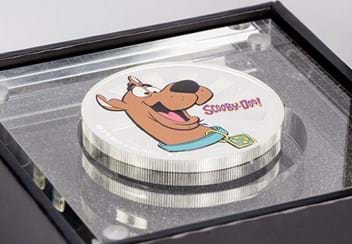 2018 Scooby Doo Silver Proof Coin In Box
