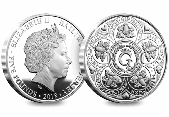 Prince George Fifth Birthday Coin Web Images Obverse Reverse 1