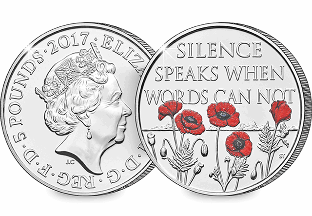 Change Checker 5 Pound Coin Image Remembrance Day 1