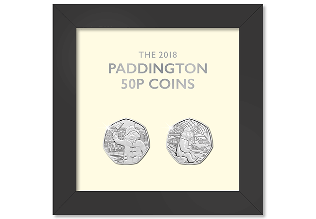 UK 2018 Paddington 50p Framed Set