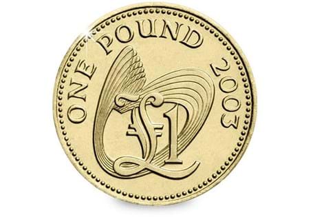 The Guernsey Finance Motif £1 Coin features the finance motif on the reverse engraved by Robert Elderton. The obverse features the Raphael David Maklouf portrait of HM Queen Elizabeth II.

