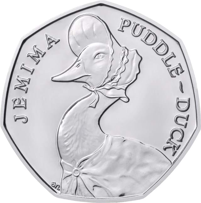 2016 Beatrix Potter 50p - Jemima Puddleduck BU rev Coin uku24856