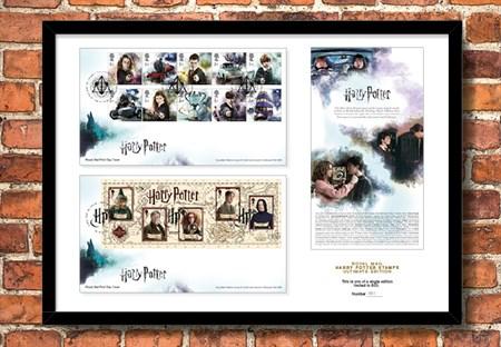 2018 Harry Potter Stamp Collection A3 Framed Landing Page Image