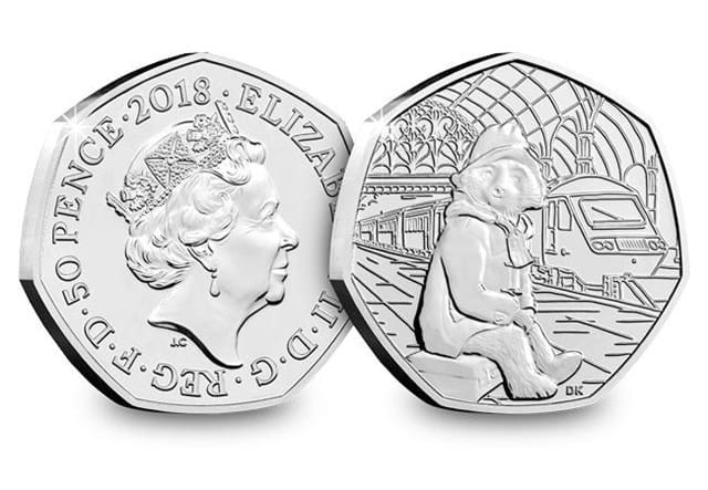 Datestamp 2018 Paddington Bu 50P At The Palace At The Station Two Coin Set Station both sides