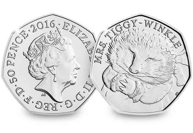 2016 UK Mrs Tiggy-Winkle CERTIFIED BU 50p