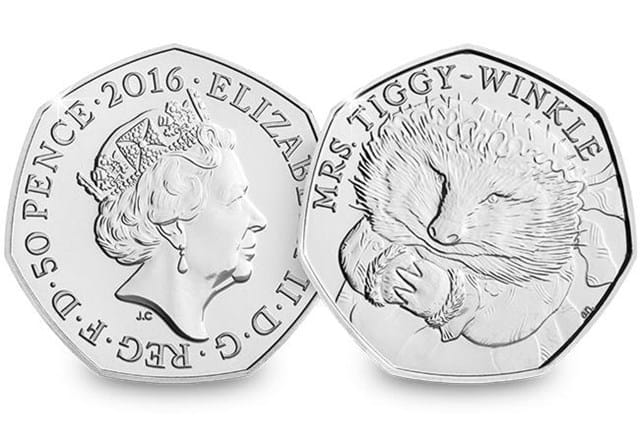 Uk 2016 Beatrix Potter Cuni Bu 50P Coins In Royal Mint Packs Mrs Tiggywi 6