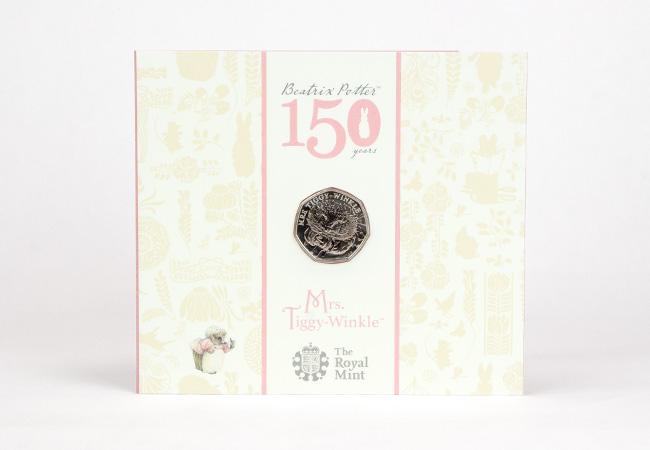 2016 UK Mrs Tiggy-Winkle CERTIFIED BU 50p