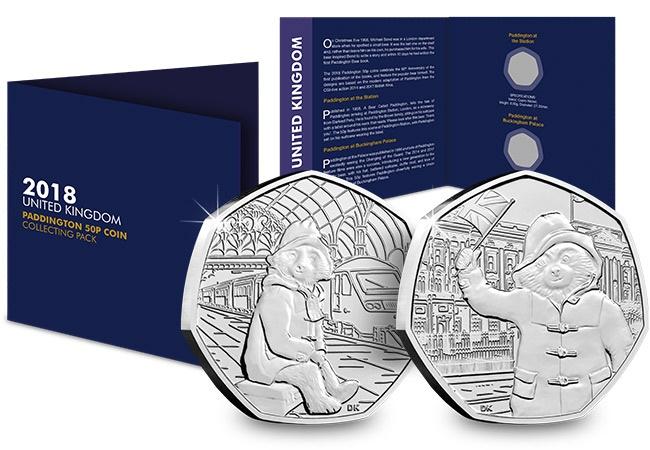 2018 Complete Paddington 50p Pack