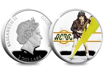 2018 Acdc High Voltage 1 2Oz Silver Proof Coin Obverse Reverse