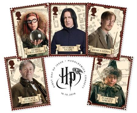2018 Harry Potter Stamp Collection A3 Framed Landing Page Image Professors (1)