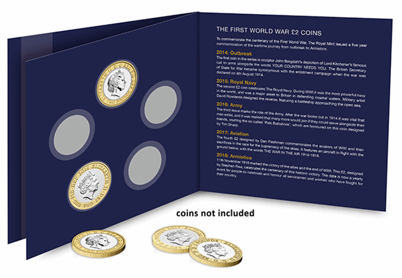 2018 WWI £2 Coin Collecting Pack