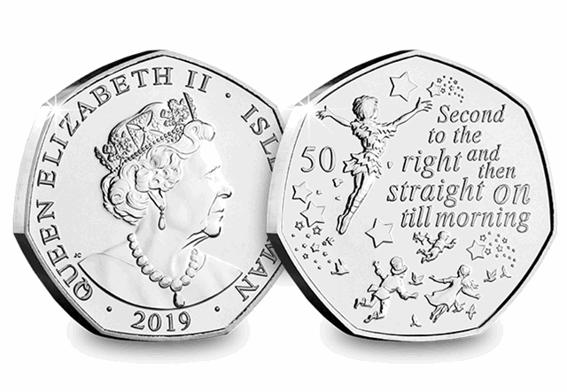 Peter Pan 50p Coin Obverse and Reverse