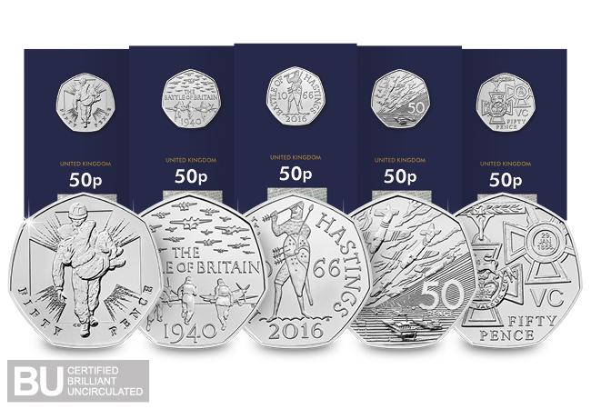 50th Anniversary of the 50p Military BU Set