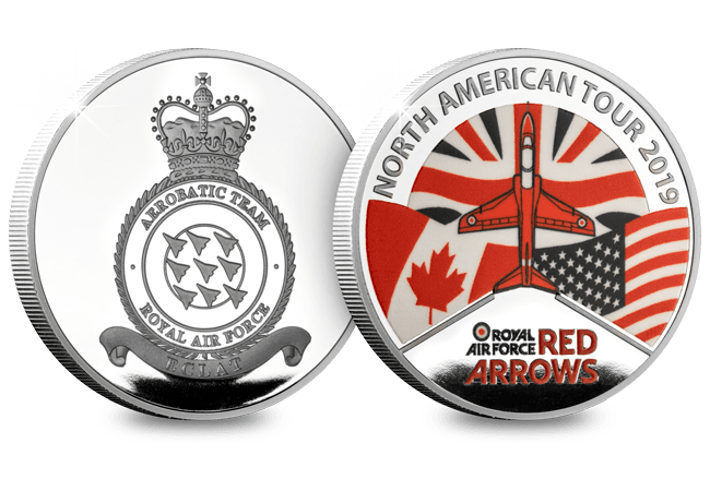 Red Arrows N America Tour Silver-Plated Medal