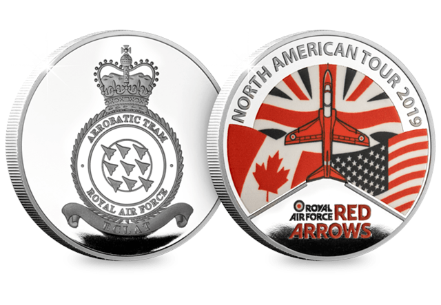 The Red Arrows North America Tour Medal Obverse and Reverse