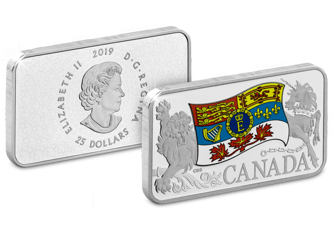 Canada 2019 Queen Elizabeth II's Personal Canadian Flag Silver Proof C