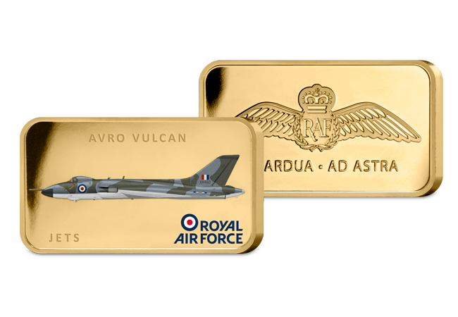 The Avro Vulcan Gold-Plated Ingot