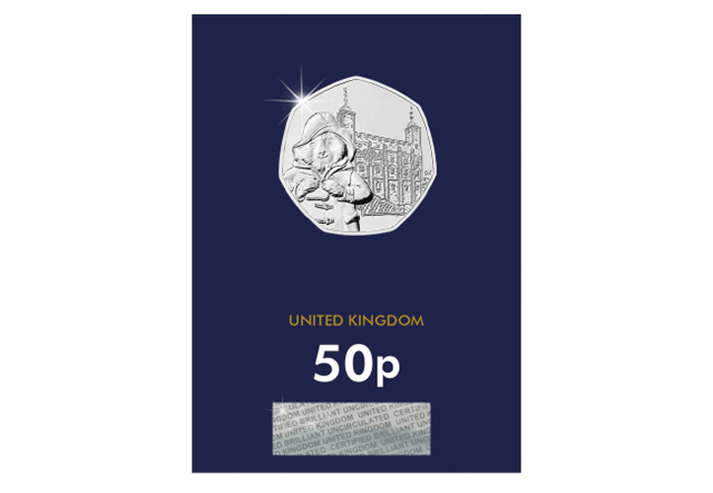 Paddington at the Tower of London 50p Reverse in Change Checker packaging