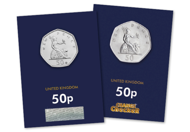 1969 and 2019 Britannia 50p Pair