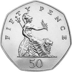 UK Britannia Circulation 50p