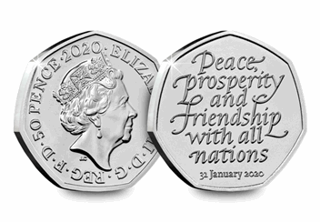 own the official uk brexit 50p in brilliant uncirculated quality