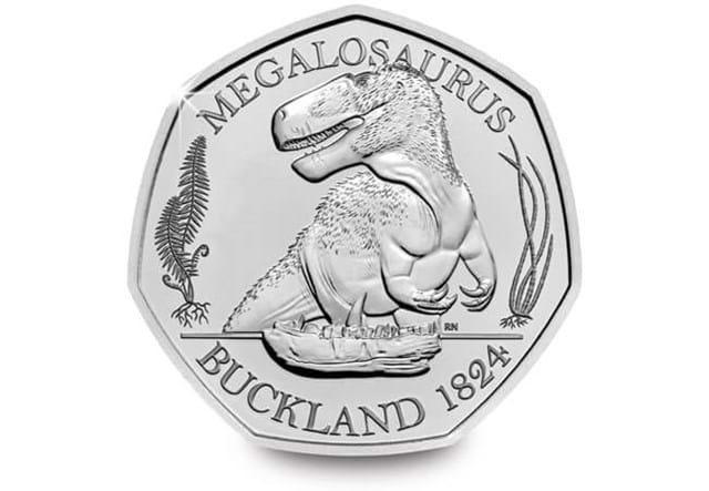 Megalosaurus 50p reverse