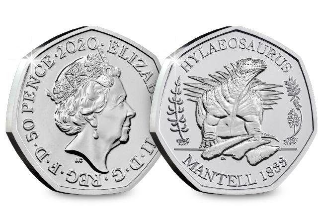 2020 UK Hylaeosaurus CERTIFIED BU 50p