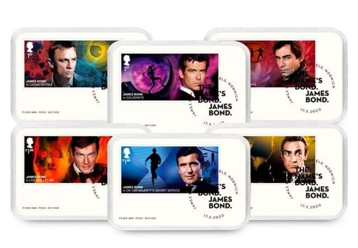 Own the Collector’s Edition featuring the James Bond Stamps